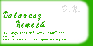 doloresz nemeth business card
